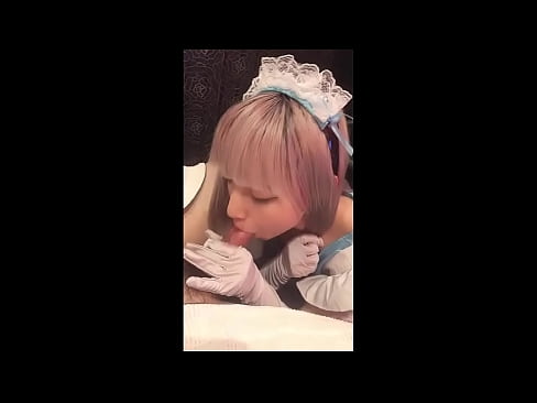 ❤️ Japanese Idol [mayuka], franskur vinnukonubúningur, 1. hluti, blástur og hristur af sér með húðkrem ☑ Ofsagt kynlíf hjá okkur ☑